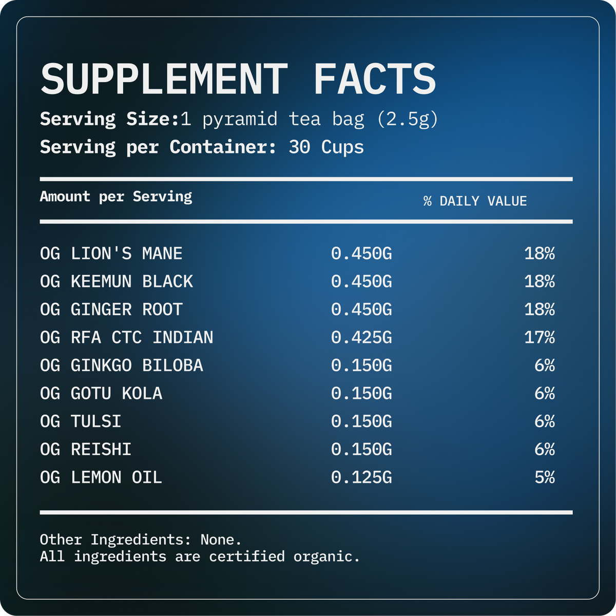 SYSTEMiQ Focus Tea